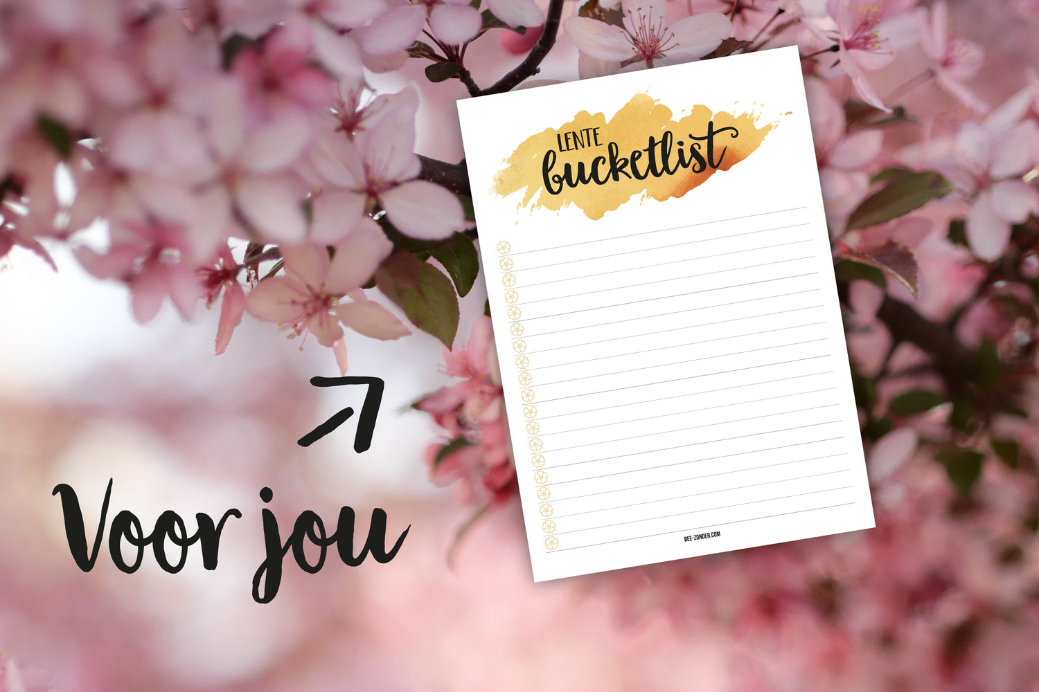 Jouw Lente bucketlist freebie